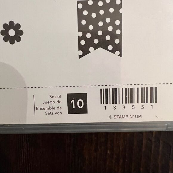 Stampin’Up Banner Blast 10 Piece Wood Stamp Set scrapbooking supplies - Picture 4 of 5